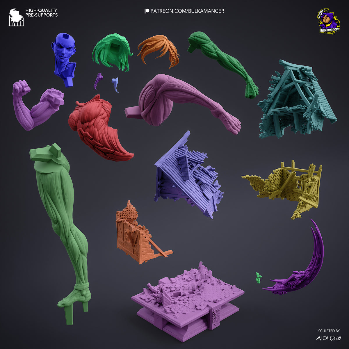Female Giantess resin garage kit - product image by Bulkamancer Sculpts