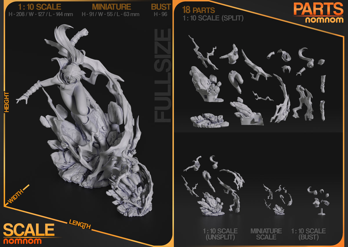 Lightning Ninja resin garage kit - product image by NomNom Figures