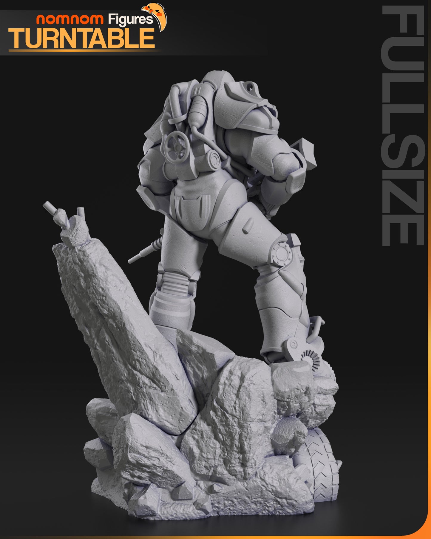 Wasteland Mech Warrior | Unpainted High Fidelity Resin Figure Garage Kit