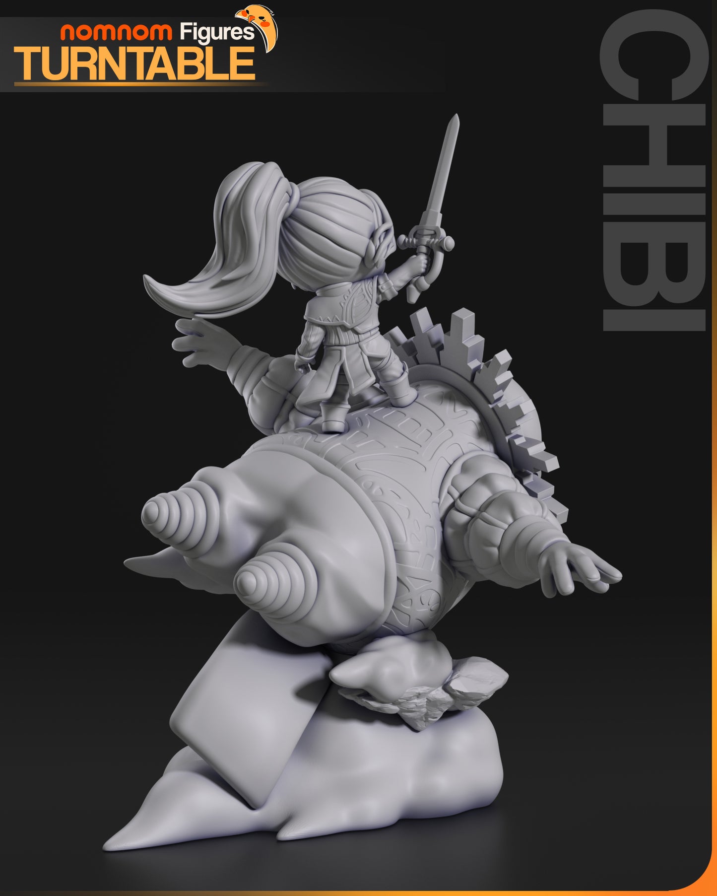 Chibi Divine Being and Fencer
