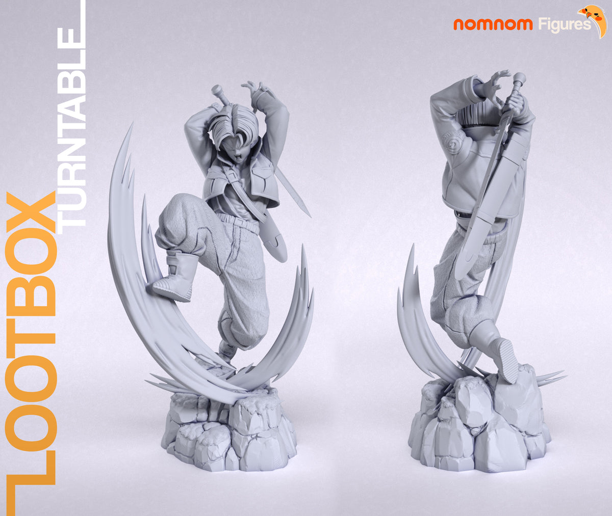 Future Swordsman resin garage kit - product image by NomNom Figures