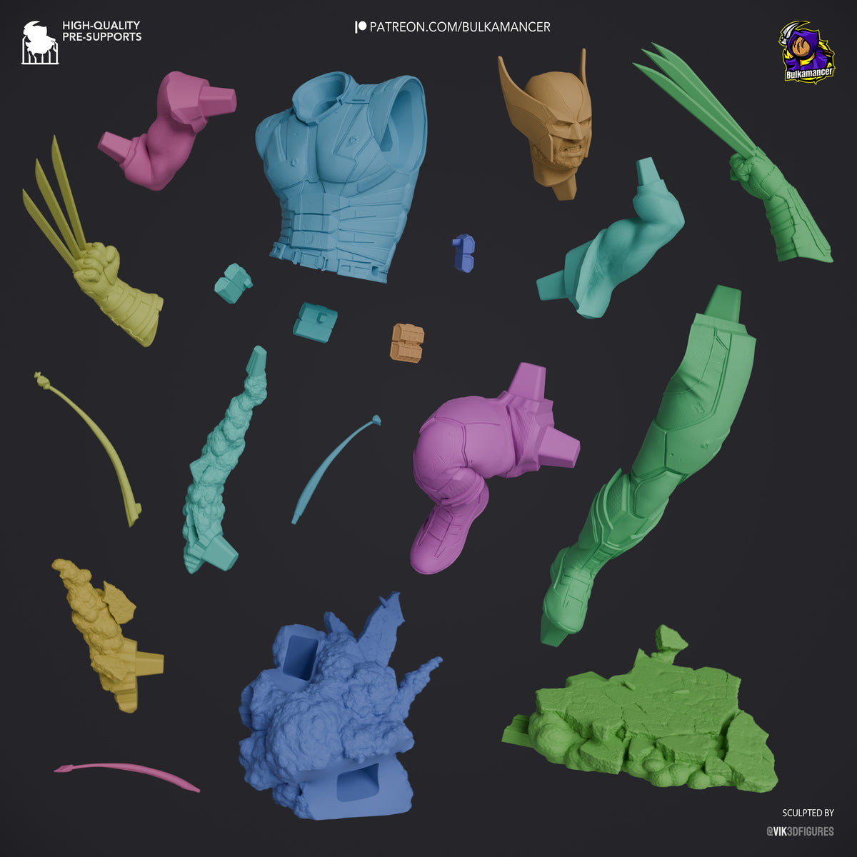 Weaponized Immortal resin garage kit - product image by Bulkamancer Sculpts
