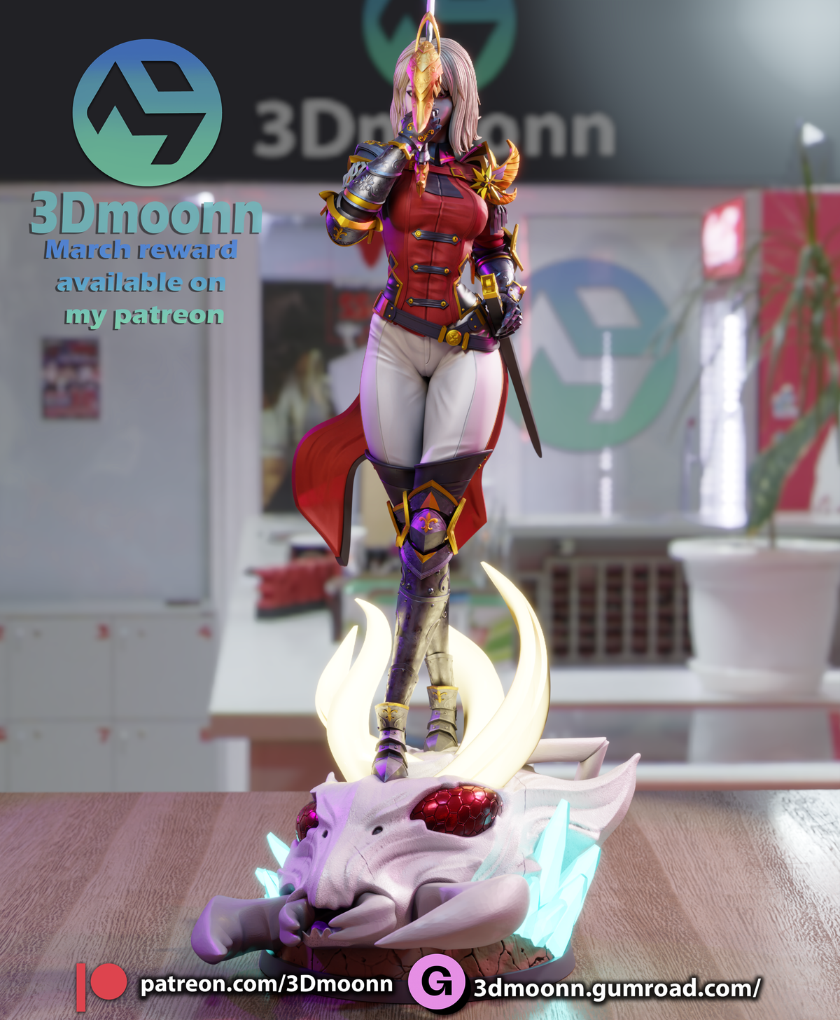 Hunter Fencer resin garage kit - product image by 3DMoonn