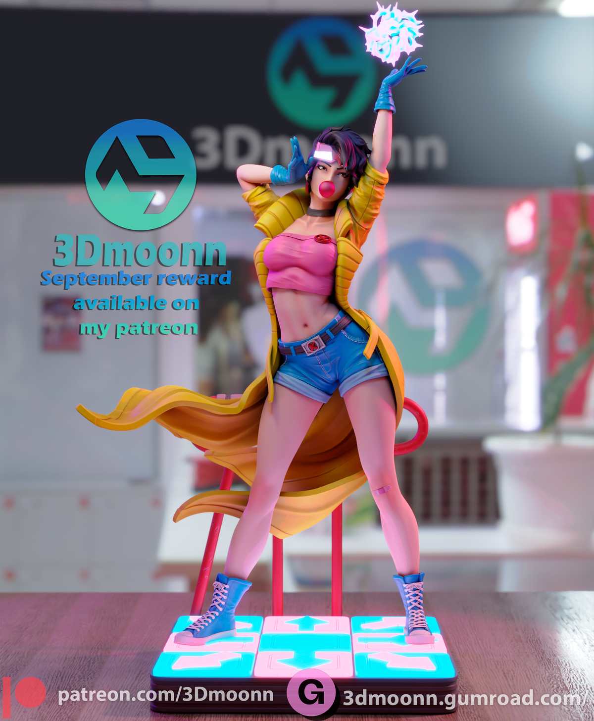 Sparkling 90's Heroine resin garage kit - product image by 3DMoonn