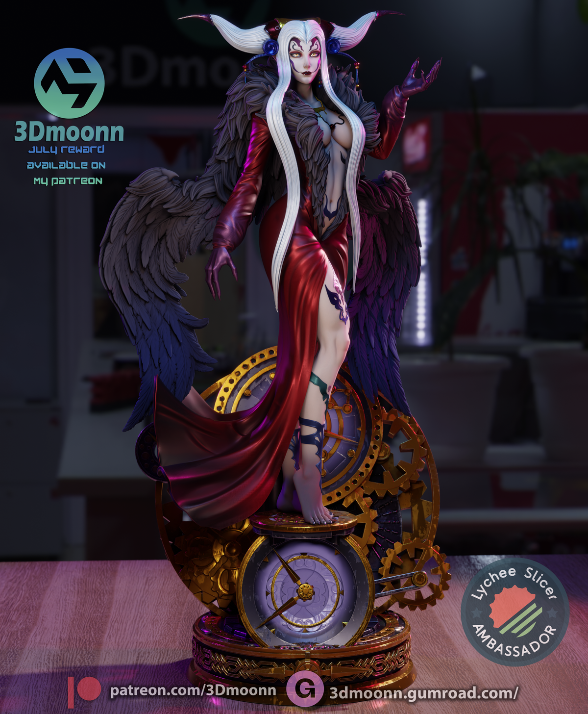 Chrono-Sorceress resin garage kit - product image by 3DMoonn