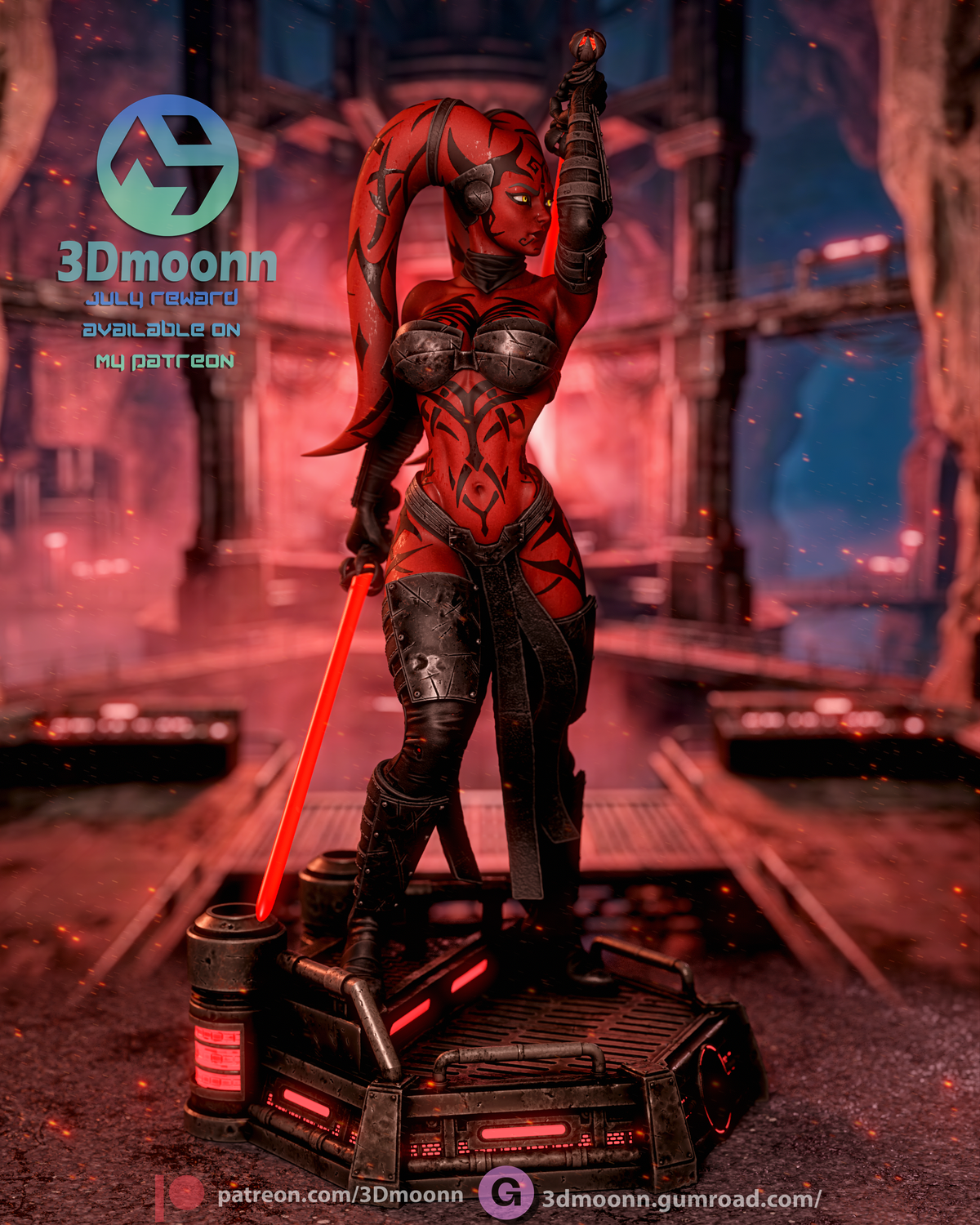 Twilek Shadow Lord resin garage kit - product image by 3DMoonn