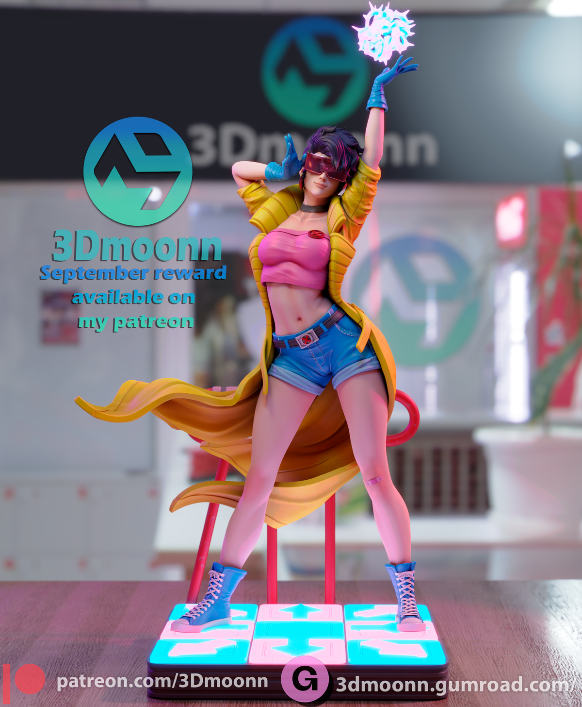 Sparkling 90's Heroine resin garage kit - product image by 3DMoonn