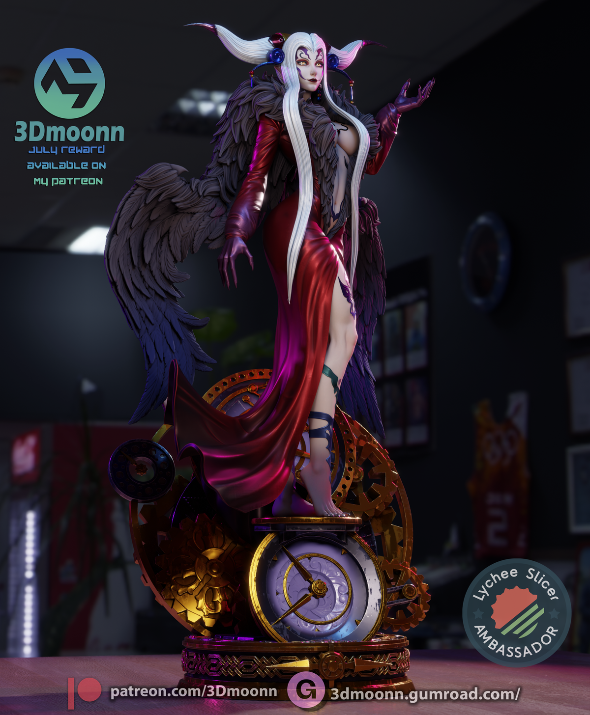 Chrono-Sorceress resin garage kit - product image by 3DMoonn
