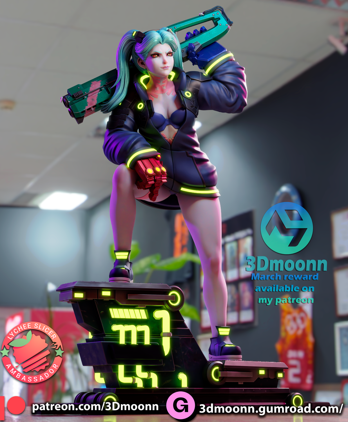 Cybernetic Brawler resin garage kit - product image by 3DMoonn