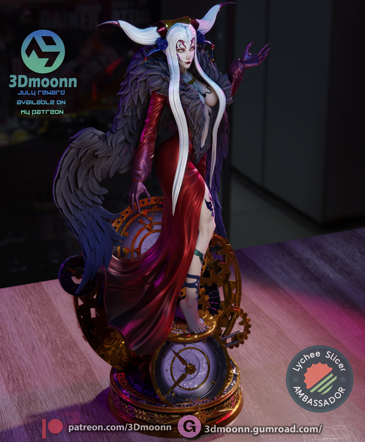Chrono-Sorceress resin garage kit - product image by 3DMoonn