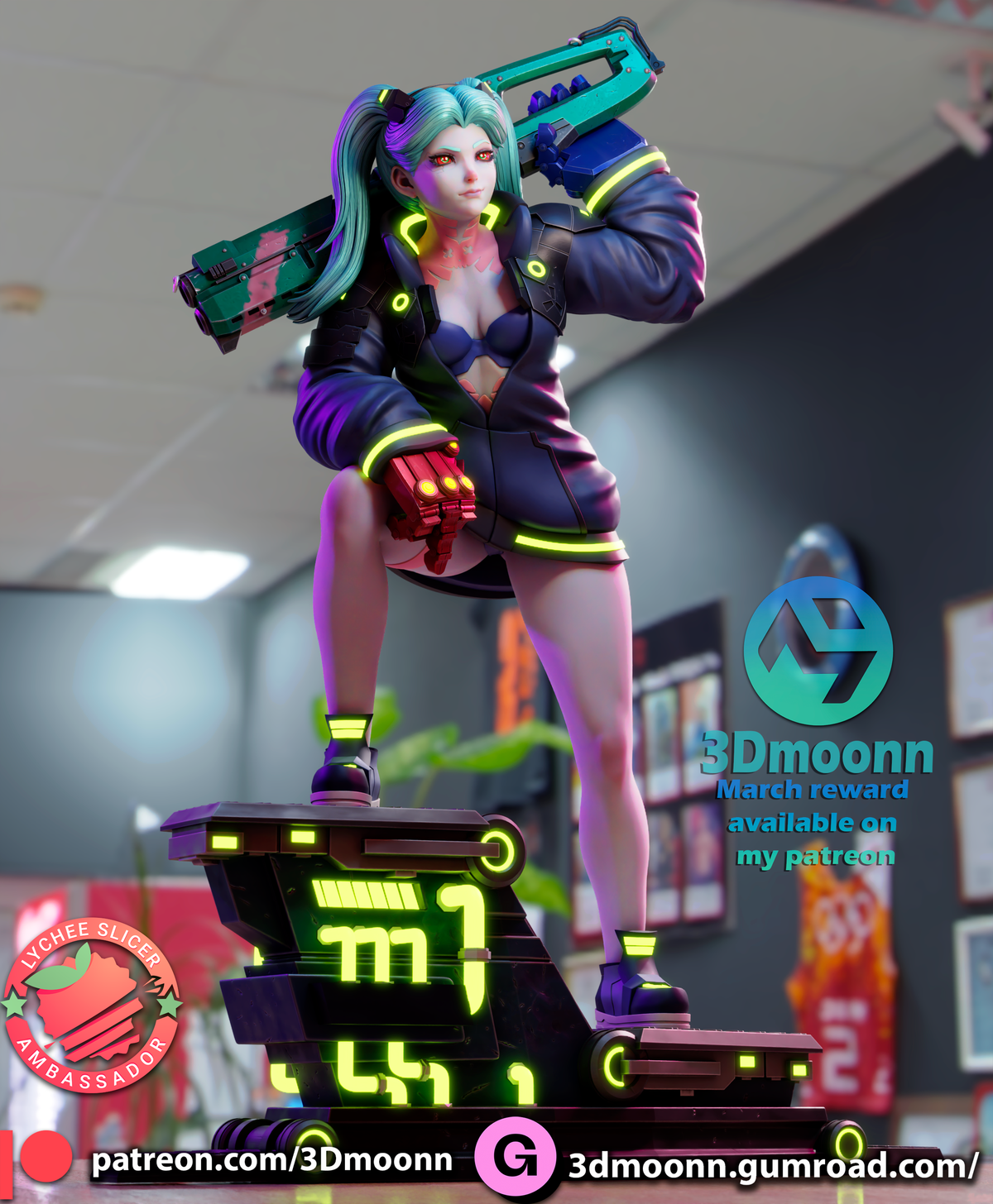 Cybernetic Brawler resin garage kit - product image by 3DMoonn