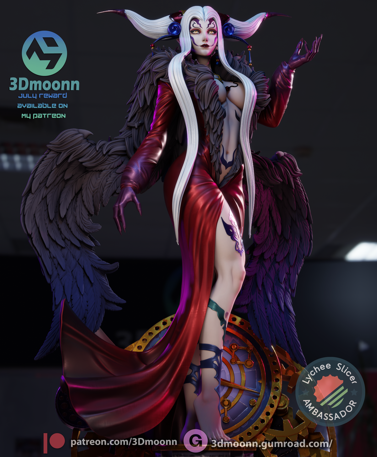 Chrono-Sorceress resin garage kit - product image by 3DMoonn