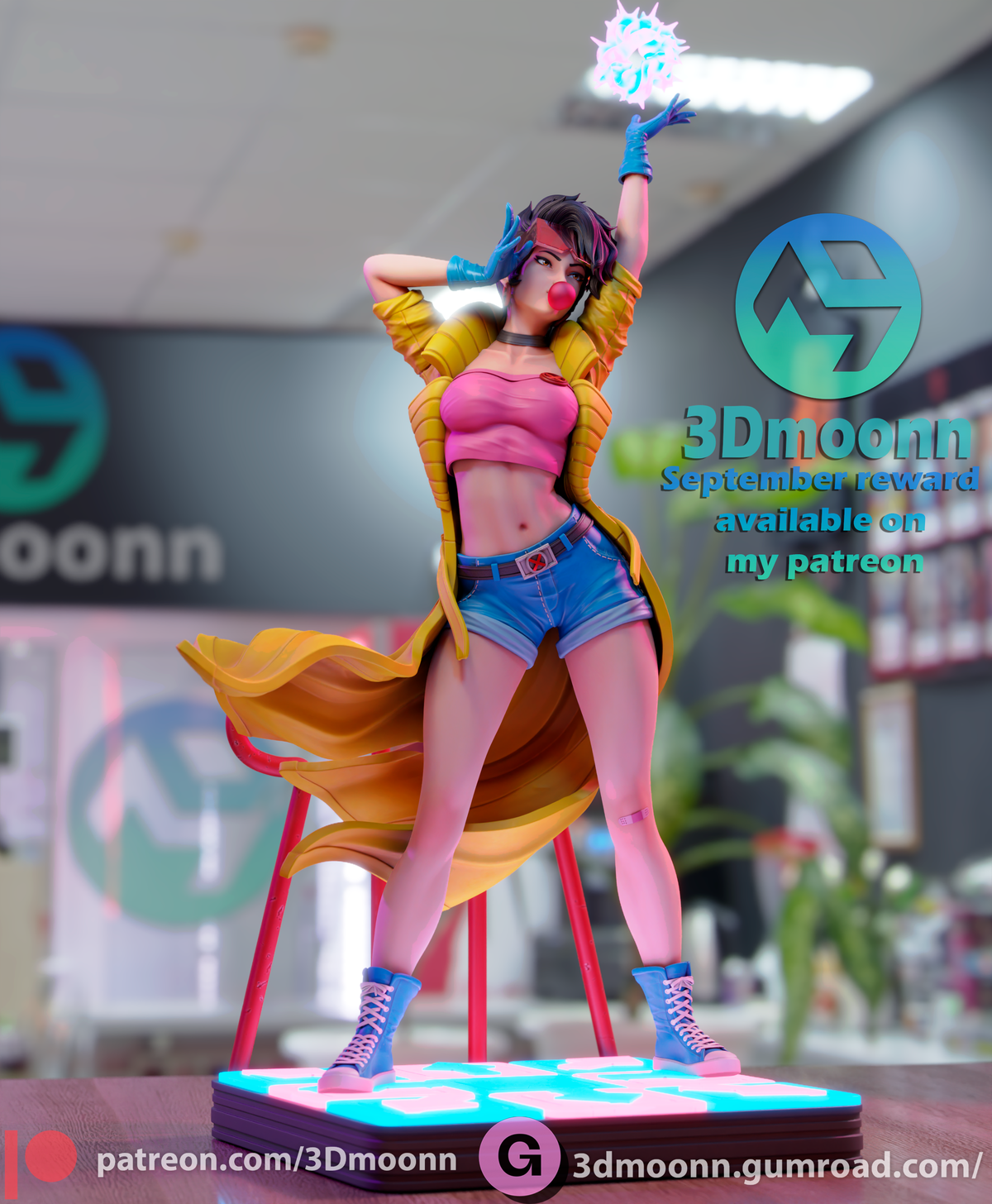Sparkling 90's Heroine resin garage kit - product image by 3DMoonn