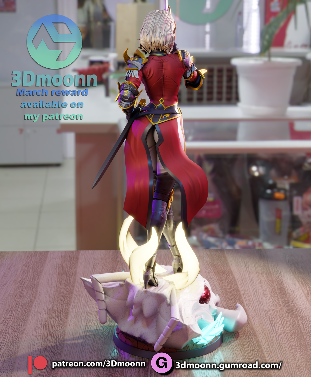 Hunter Fencer resin garage kit - product image by 3DMoonn