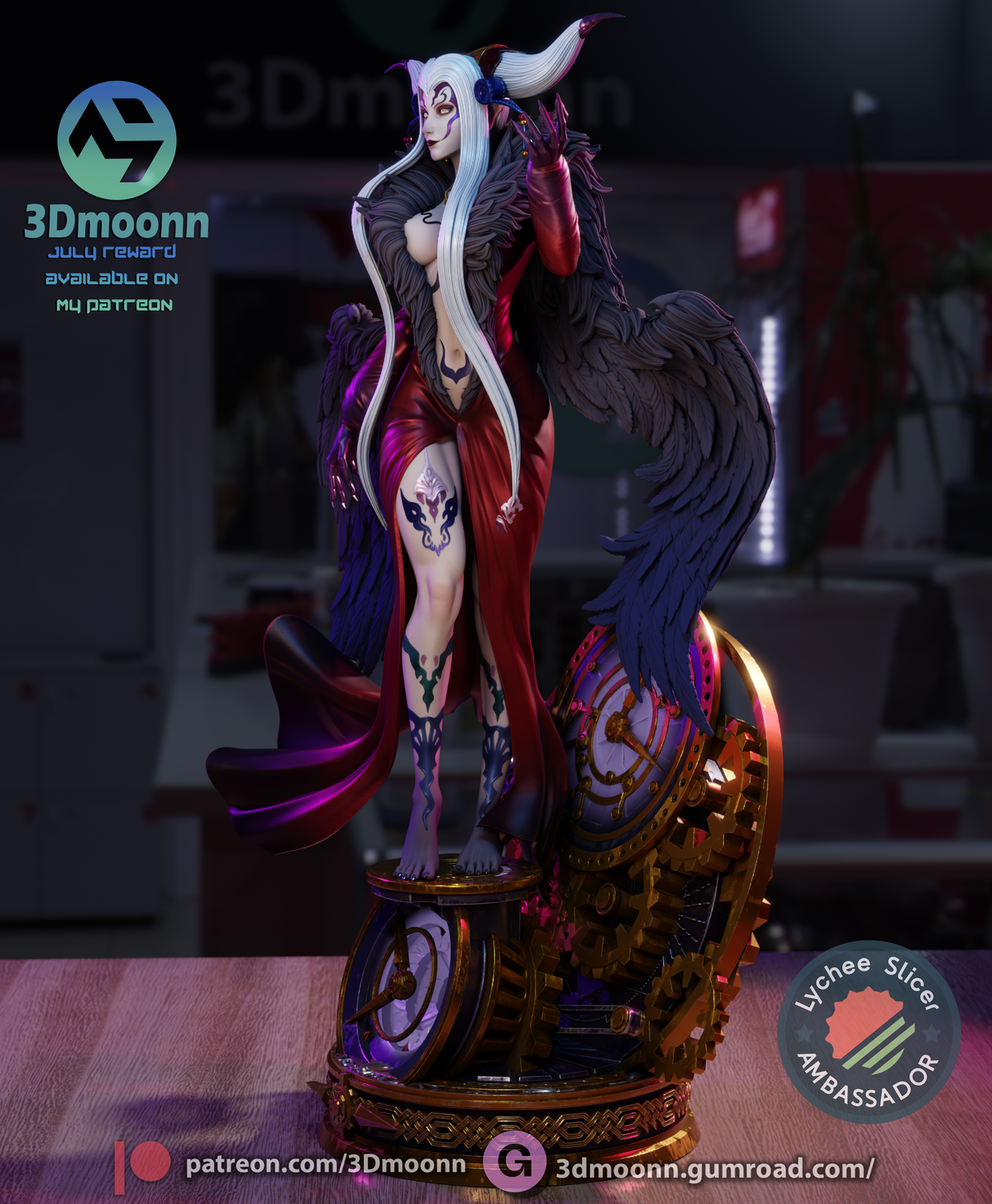 Chrono-Sorceress resin garage kit - product image by 3DMoonn