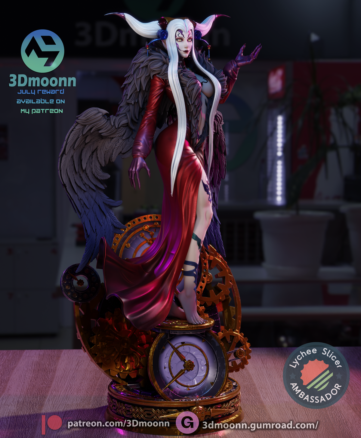 Chrono-Sorceress resin garage kit - product image by 3DMoonn