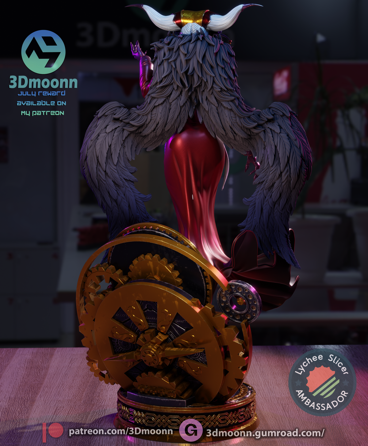 Chrono-Sorceress resin garage kit - product image by 3DMoonn