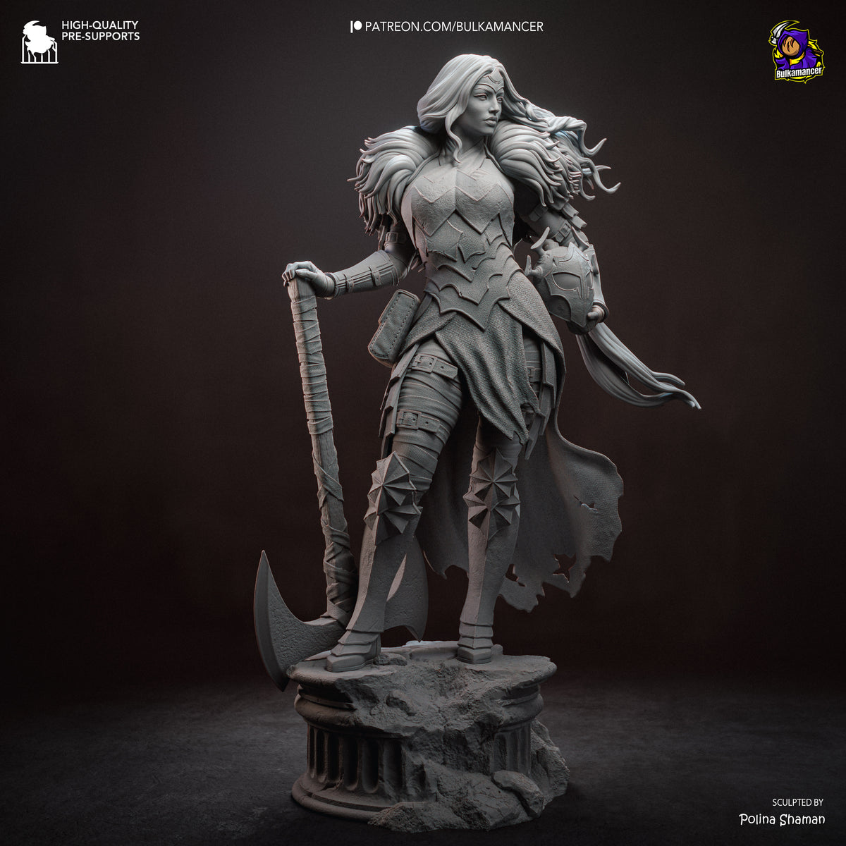 Superhuman Valkyrie resin garage kit - product image by Bulkamancer Sculpts