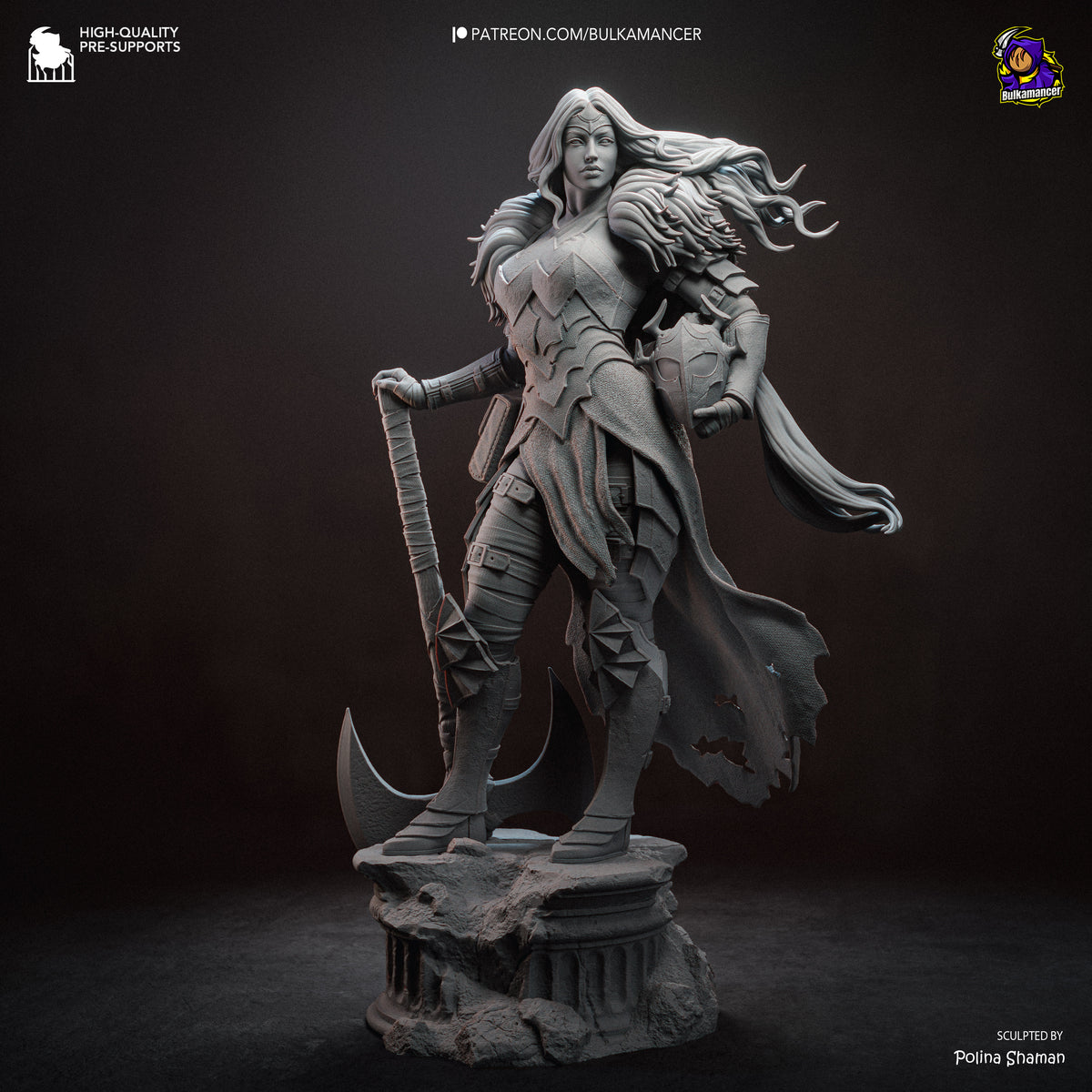 Superhuman Valkyrie resin garage kit - product image by Bulkamancer Sculpts
