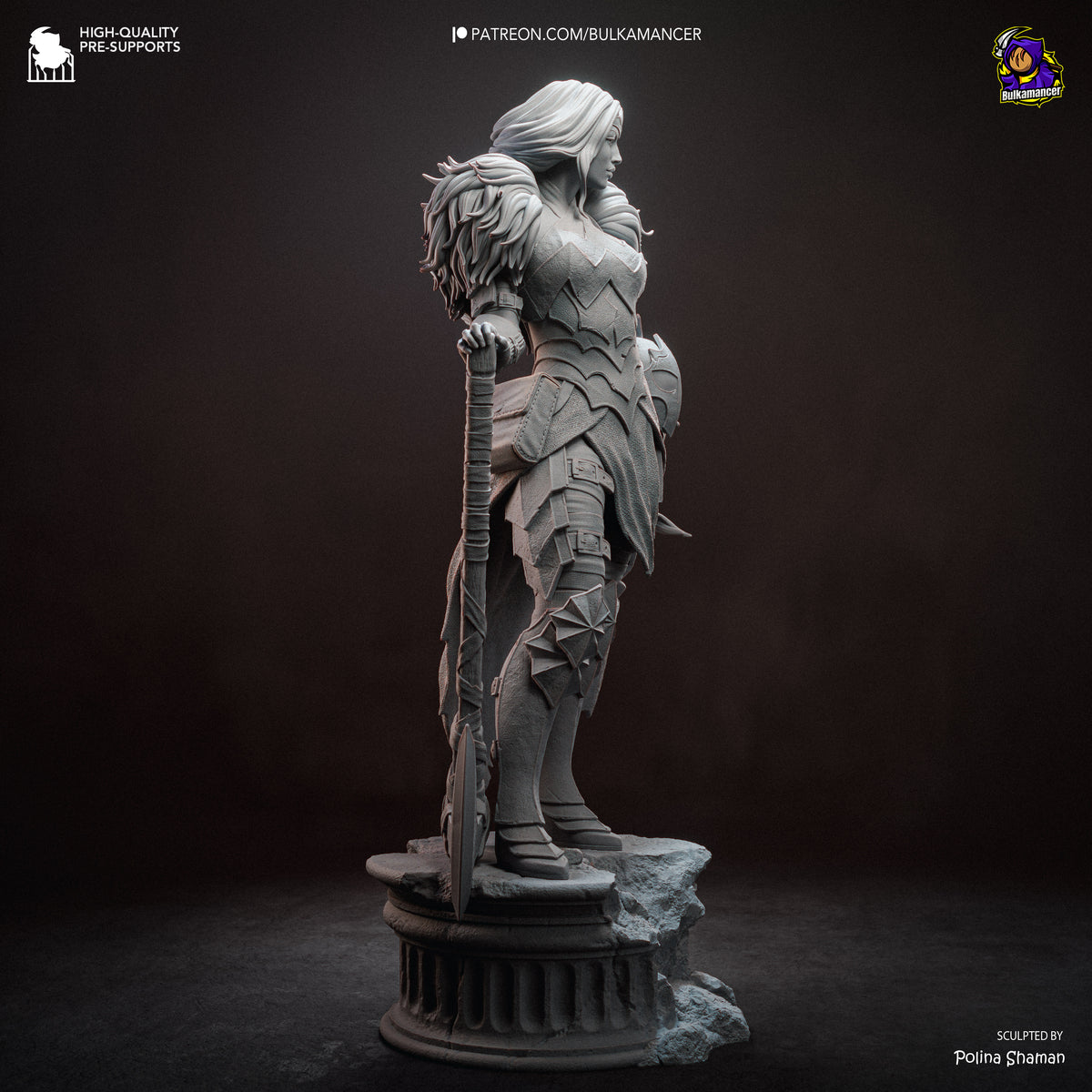 Superhuman Valkyrie resin garage kit - product image by Bulkamancer Sculpts