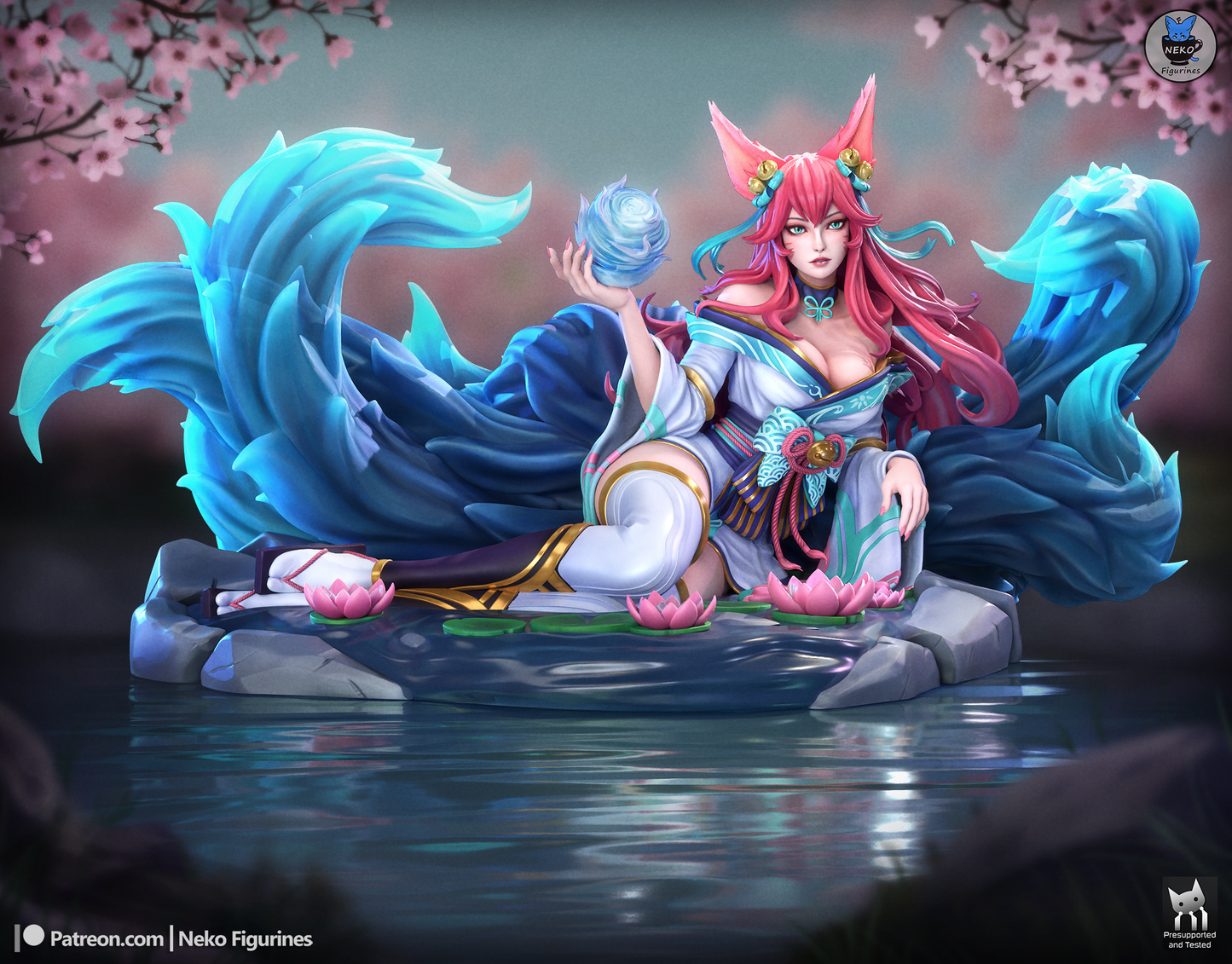 Cherry Blossom Fox-Spirit Mystic