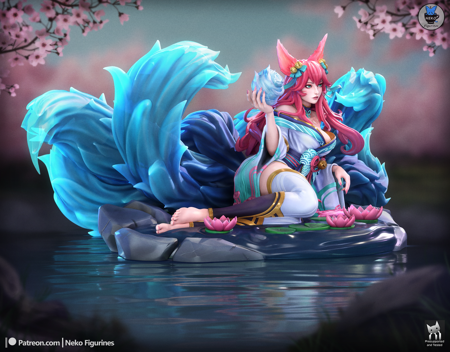 Cherry Blossom Fox-Spirit Mystic