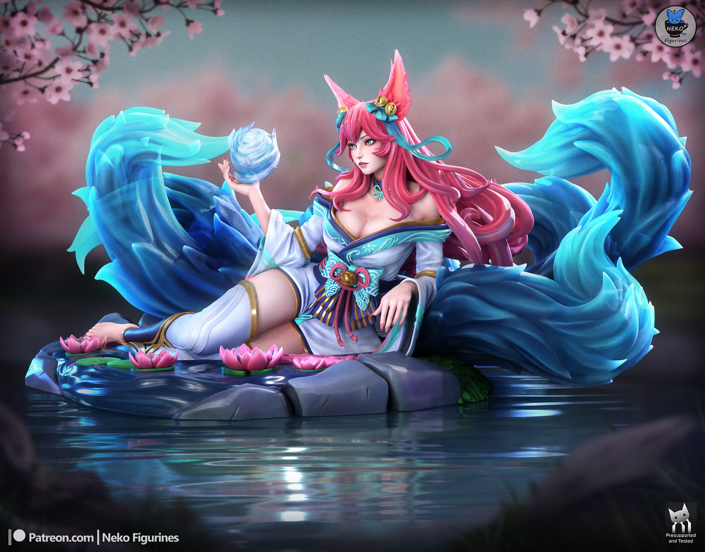 Cherry Blossom Fox-Spirit Mystic