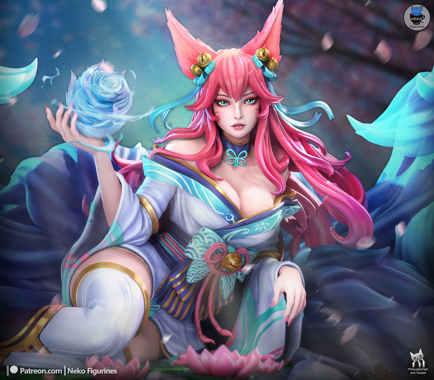 Cherry Blossom Fox-Spirit Mystic