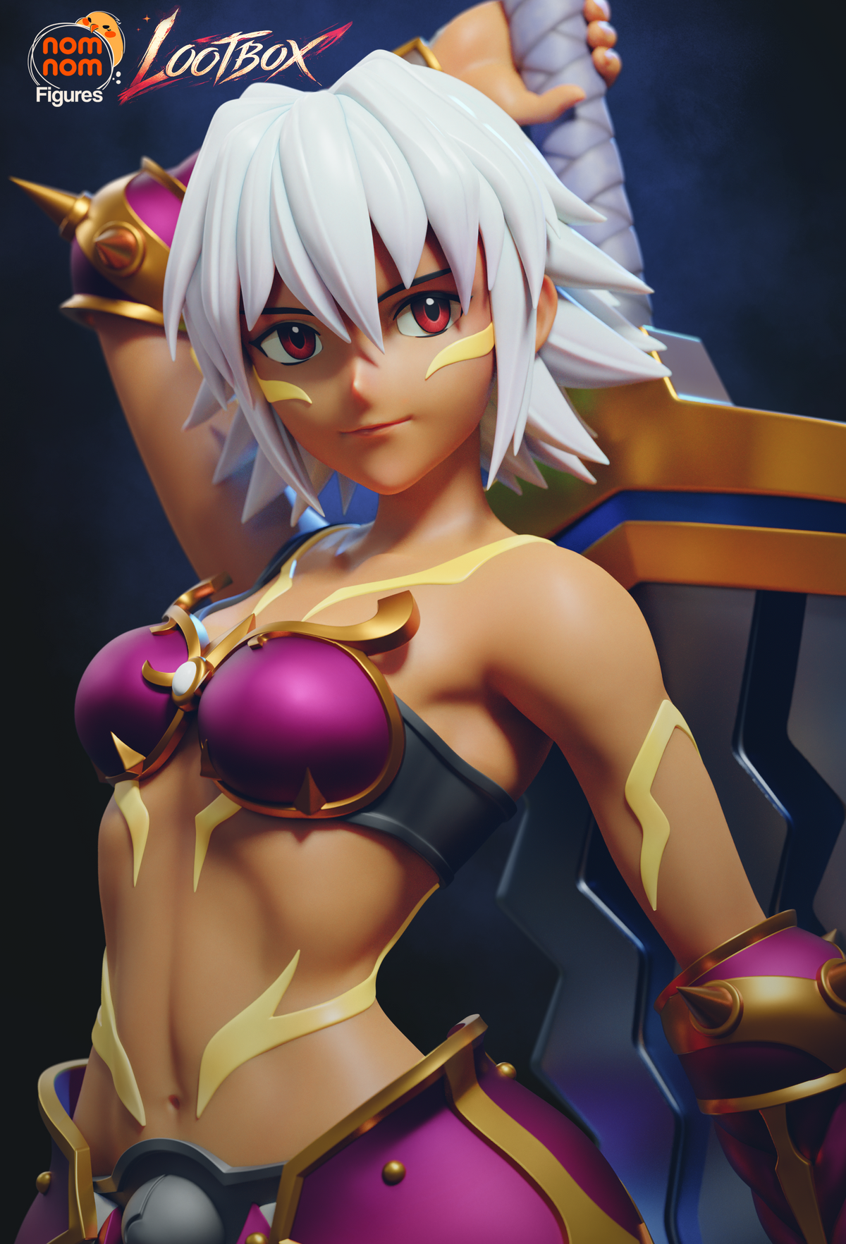 Greatsword Ganguro resin garage kit - product image by NomNom Figures