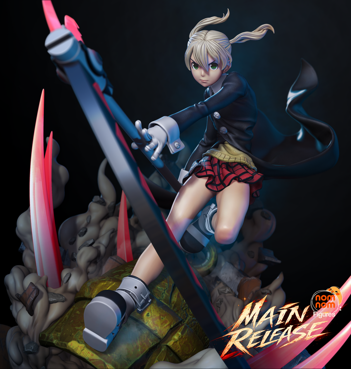 Schoolgirl Reaper resin garage kit - product image by NomNom Figures