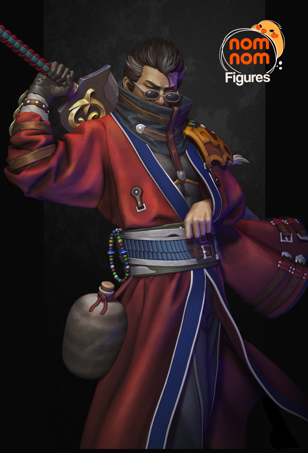Grizzled Swordsman resin garage kit - product image by NomNom Figures