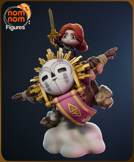 Chibi Divine Being and Fencer
