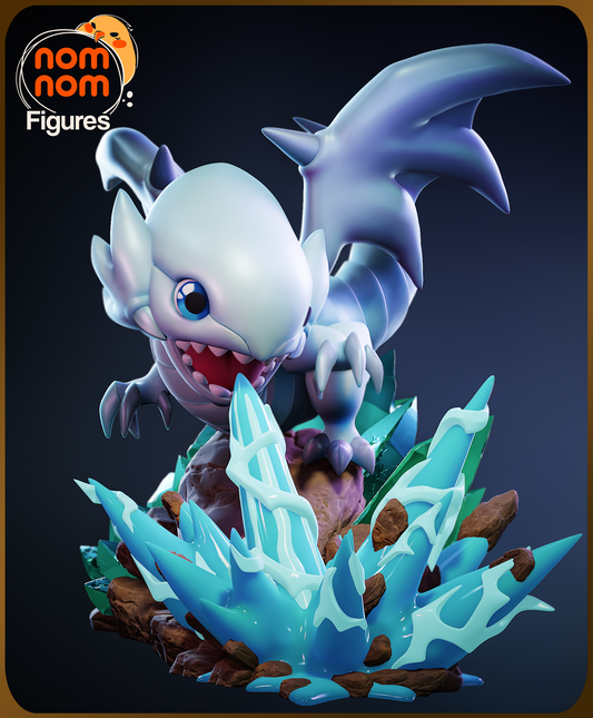 Chibi Azure-Iris Ivory Dragon