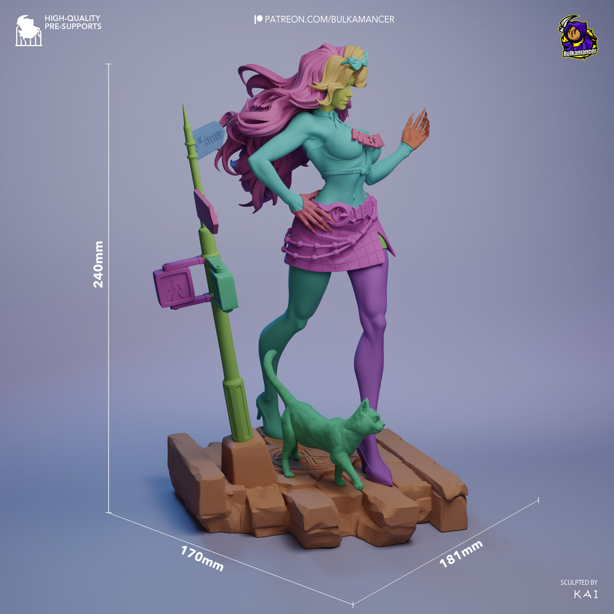 Glamorous Thief resin garage kit - product image by Bulkamancer Sculpts