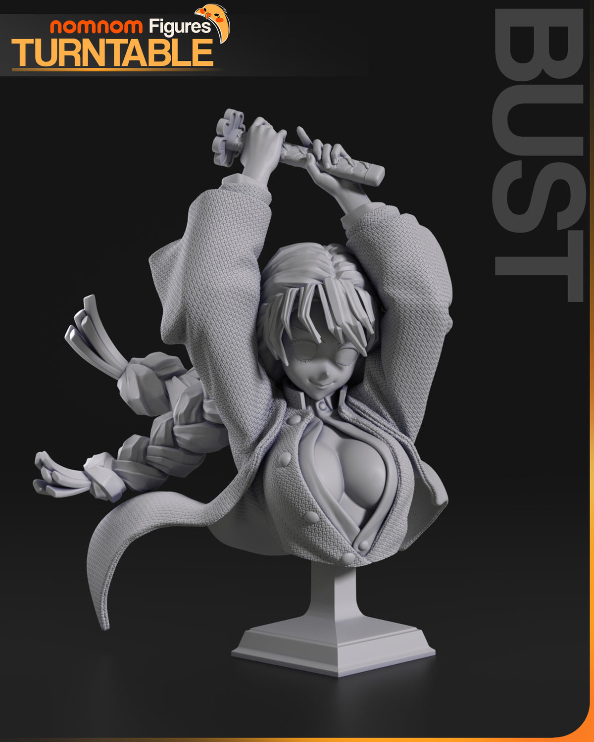 Floral Samurai resin garage kit - product image by NomNom Figures