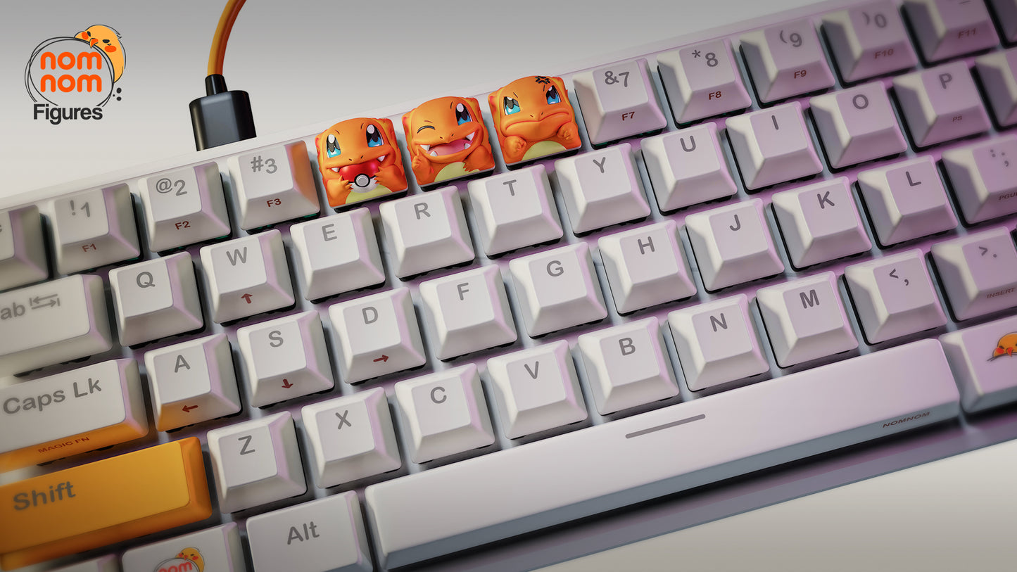 Fire Dino Key Caps