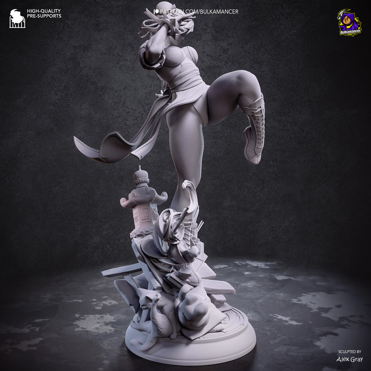 Chinese Agent Enforcer resin garage kit - product image by Bulkamancer Sculpts