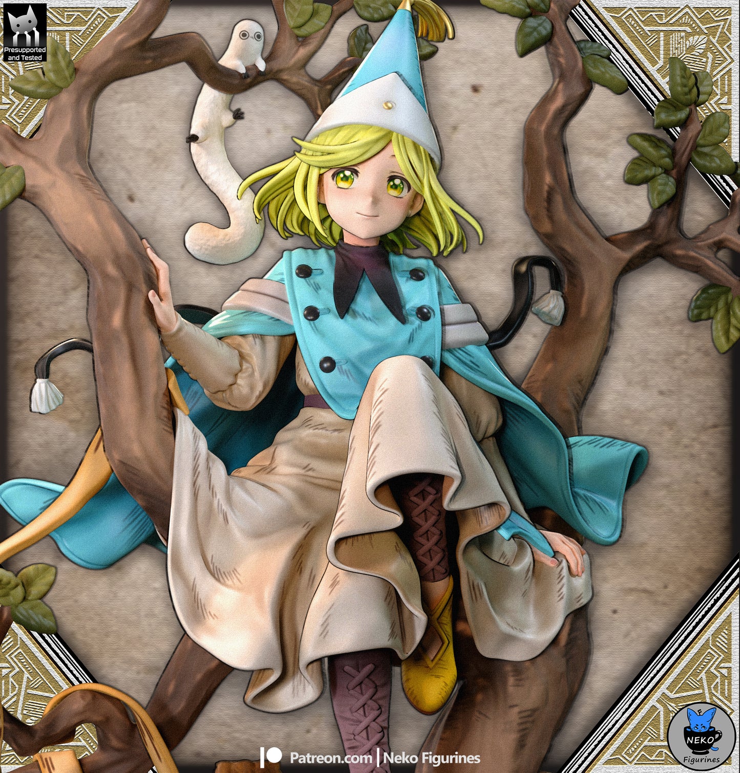 Pointed-Hat Caster