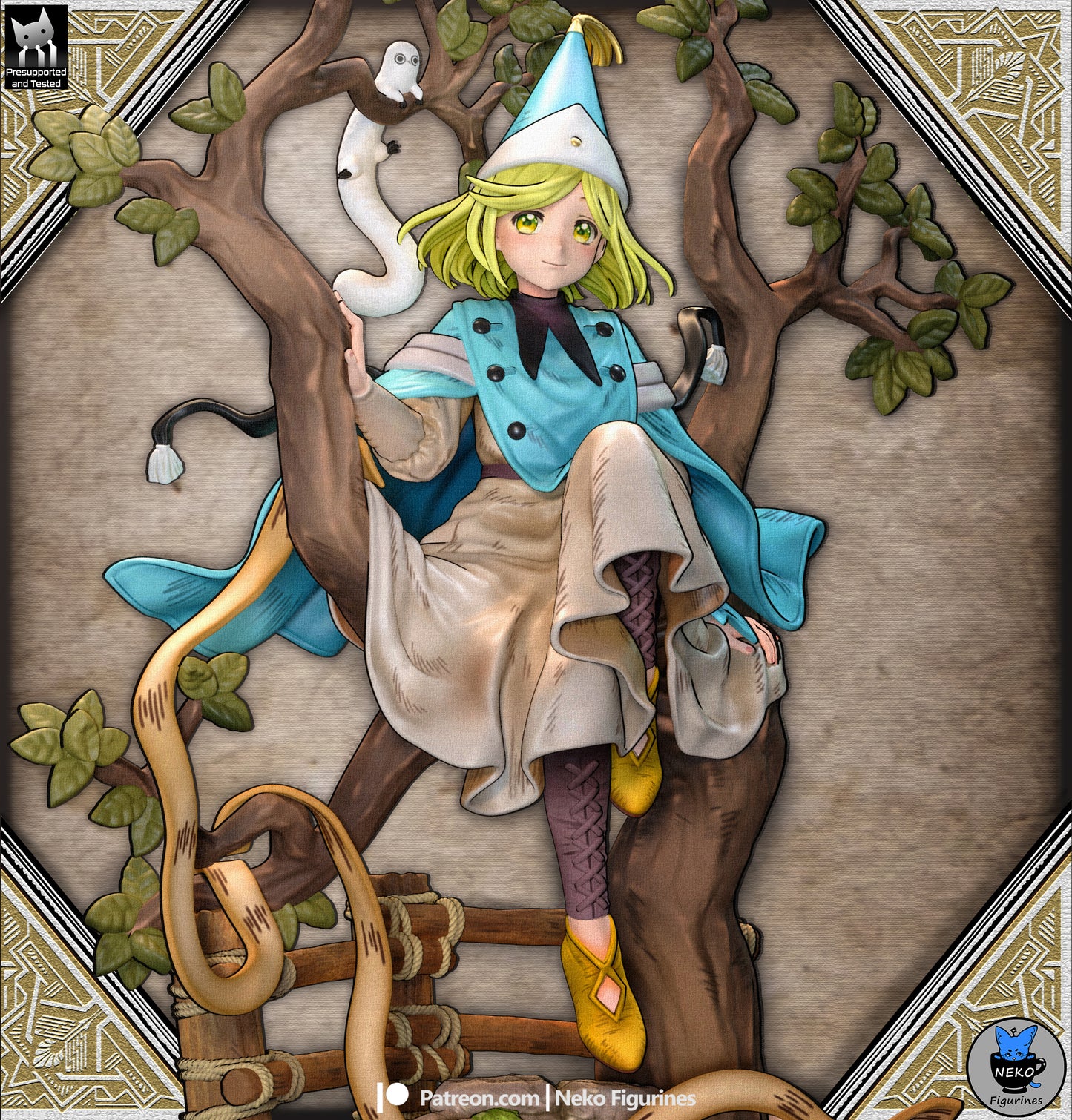 Pointed-Hat Caster
