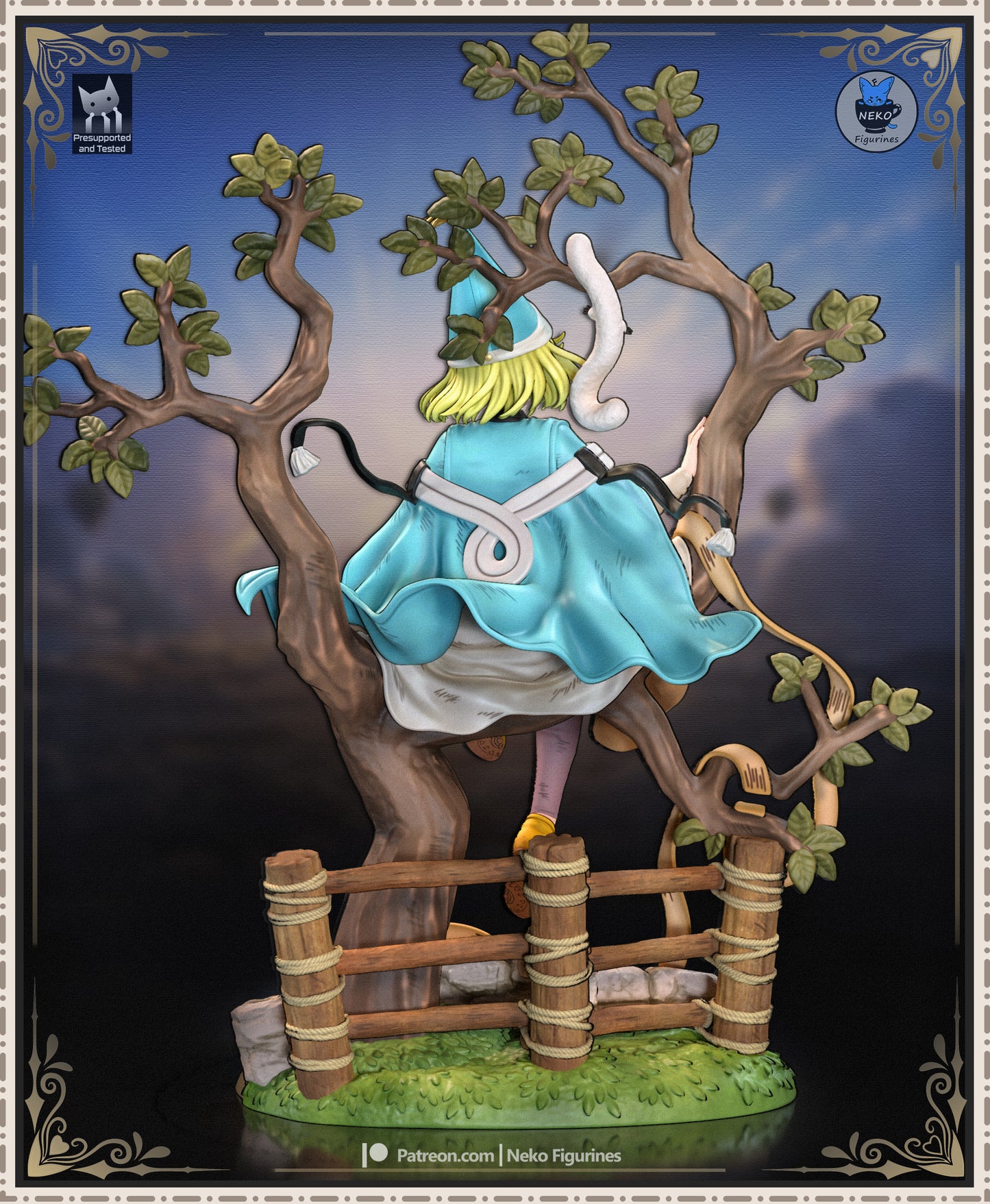 Pointed-Hat Caster