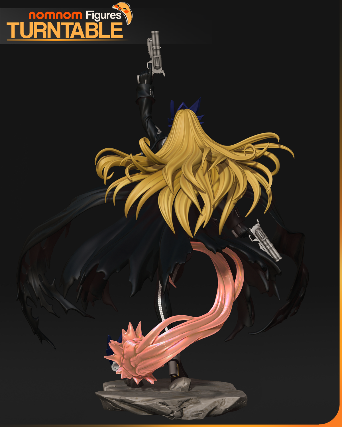 Twin Pistol Digital Monster resin garage kit - product image by NomNom Figures