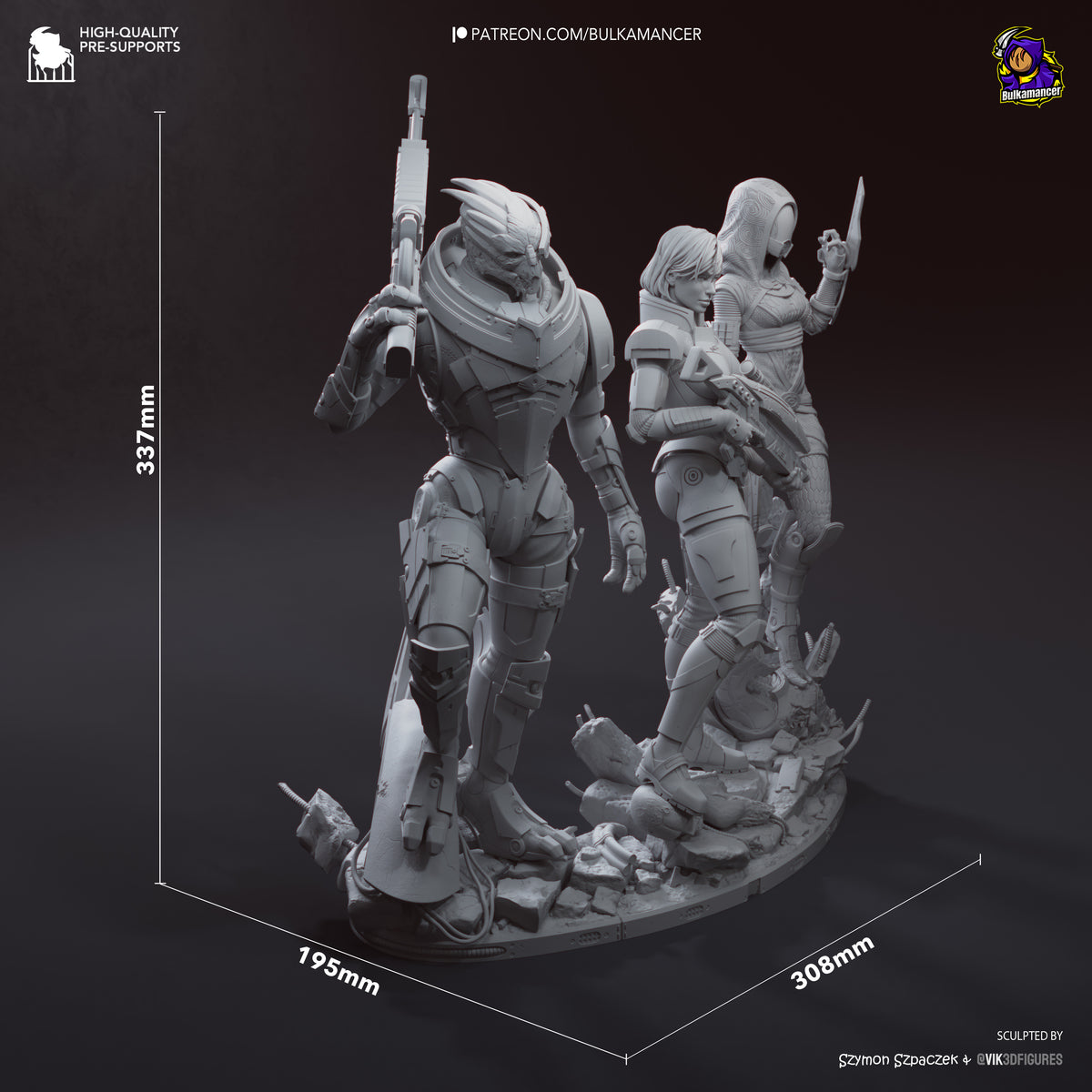 Galactic Commander resin garage kit - product image by Bulkamancer Sculpts