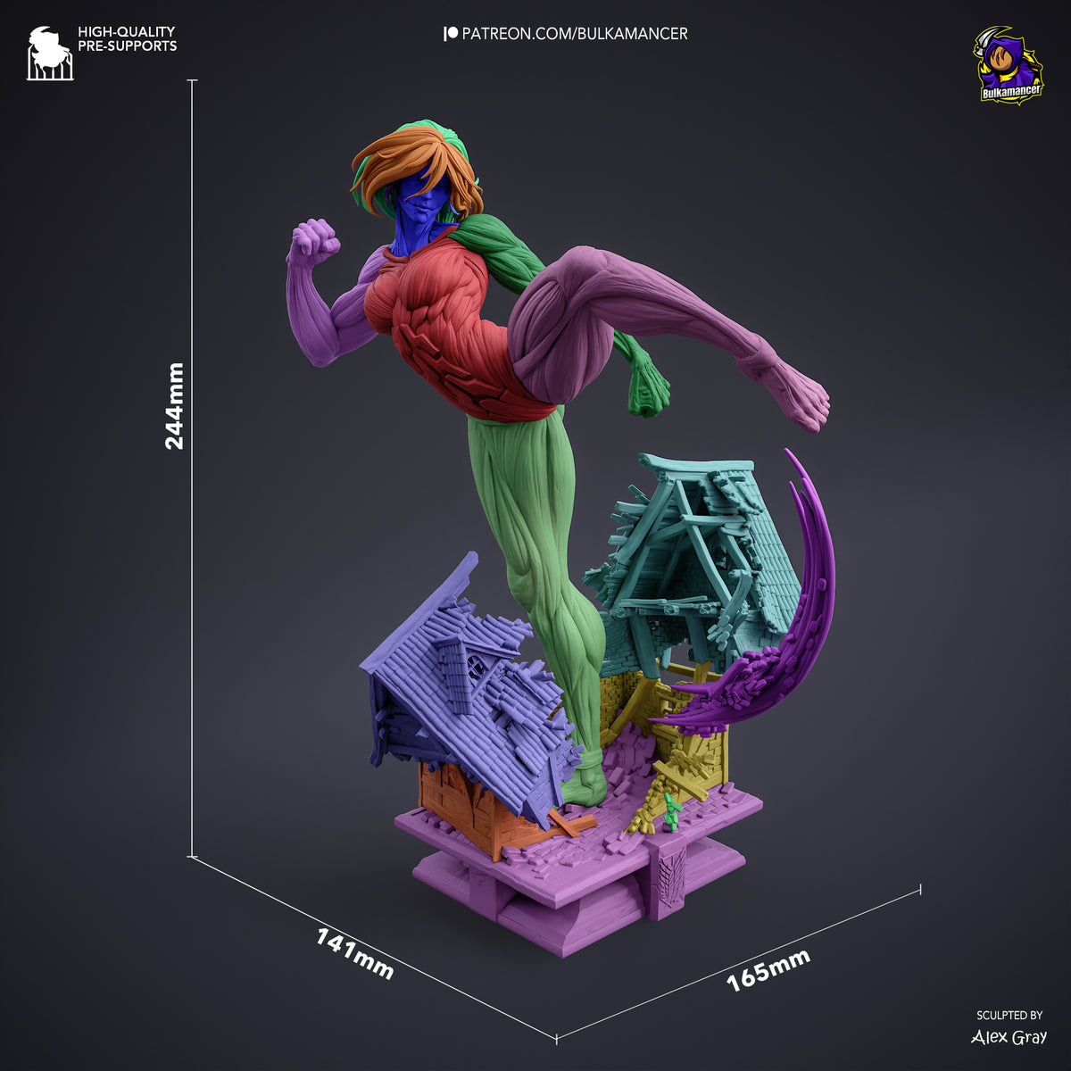 Female Giantess resin garage kit - product image by Bulkamancer Sculpts