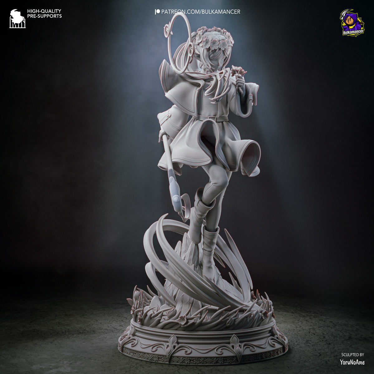 Ageless Elven Sorceress resin garage kit - product image by Bulkamancer Sculpts