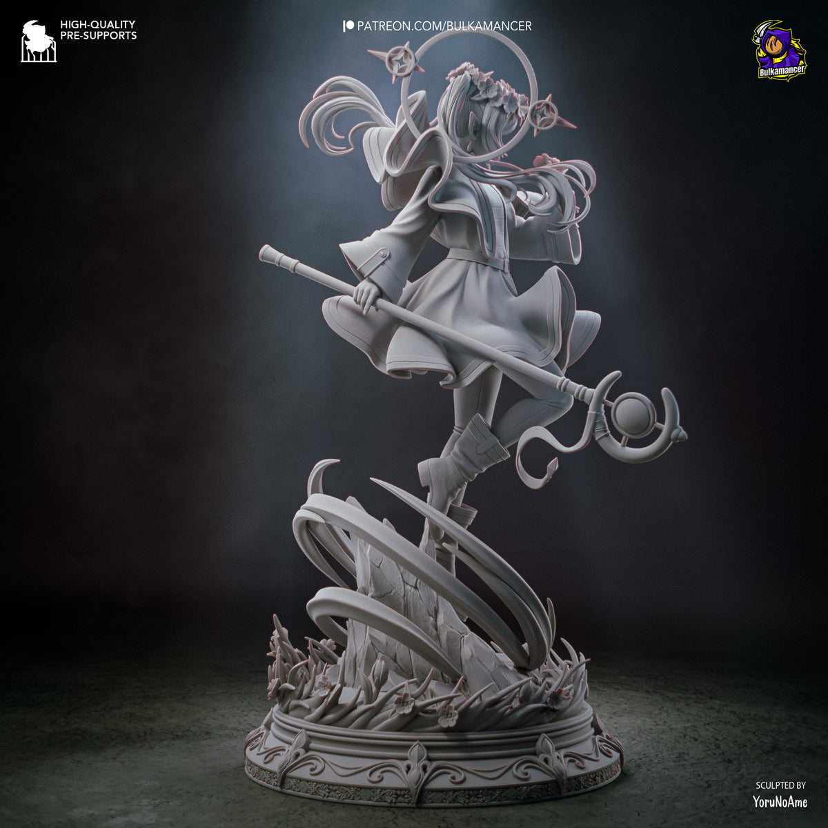 Ageless Elven Sorceress resin garage kit - product image by Bulkamancer Sculpts