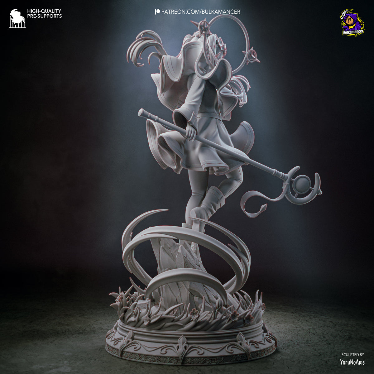 Ageless Elven Sorceress resin garage kit - product image by Bulkamancer Sculpts