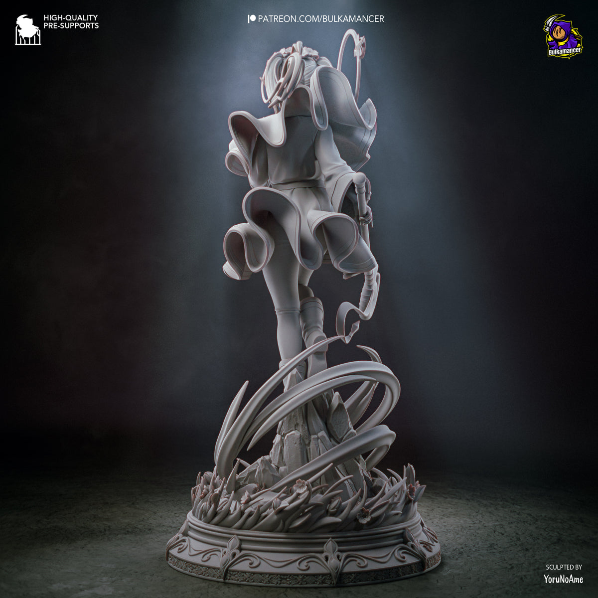 Ageless Elven Sorceress resin garage kit - product image by Bulkamancer Sculpts