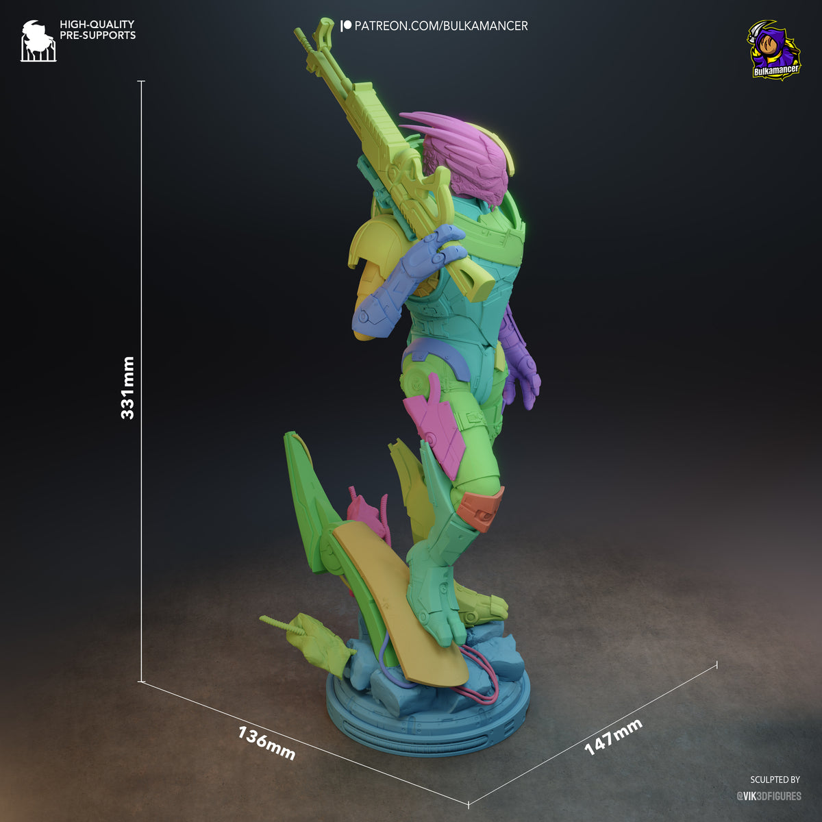 Galactic First Mate resin garage kit - product image by Bulkamancer Sculpts