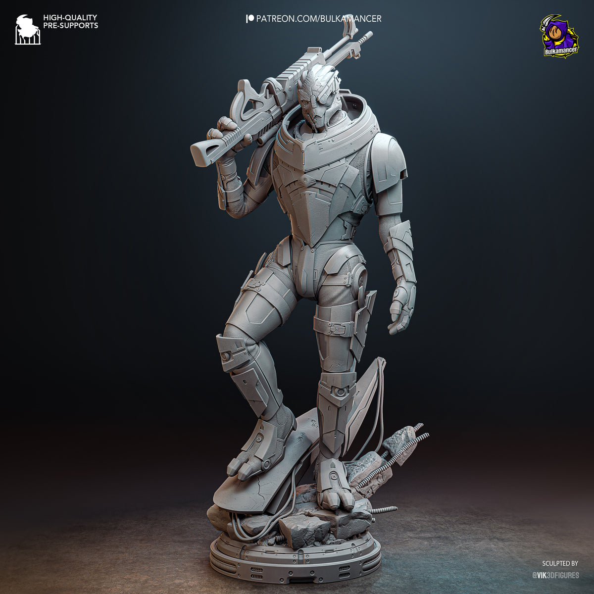 Galactic First Mate resin garage kit - product image by Bulkamancer Sculpts