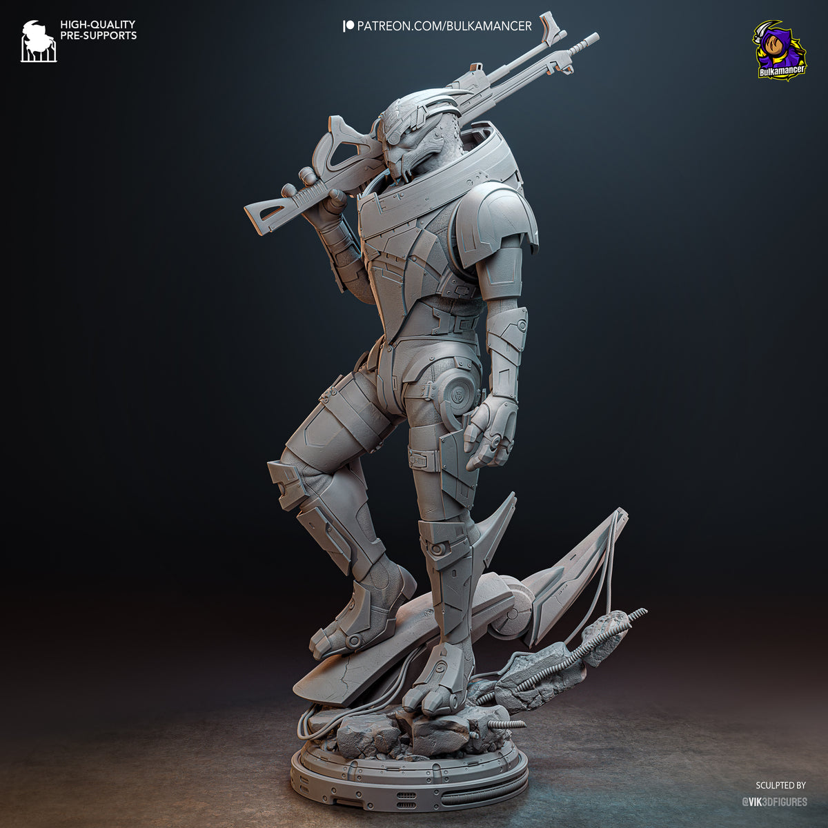 Galactic First Mate resin garage kit - product image by Bulkamancer Sculpts